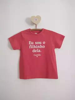 Camisa infantil 100% algodão personalizada - comprar online