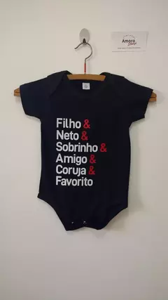 Body para bebê 100% algodão personalizado - Amora stamp presentes _ Presentes exclusivos e personalizados!