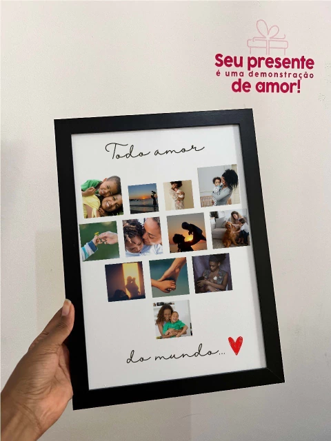 Quadro A4 de parede personalizado - comprar online