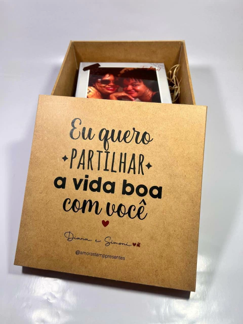 "Partilhar" - Caixa + azulejo + foto imã - comprar online