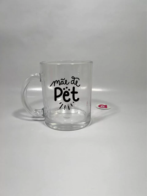 Caneca premium glass - Vidro transparente 325ml personalizada - comprar online