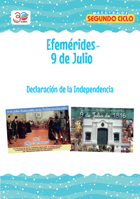 SECUENCIA DIDÁCTICA EFEMERIDES 9 DE JULIO-DIGITAL