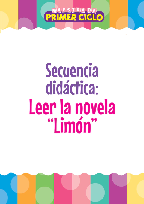 Secuencia Didáctica Leer la Novela Limón