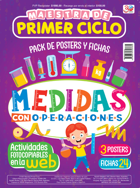 PACK DE POSTERS Y FICHAS -MEDIDAS CON OPERACIONES DIGITAL