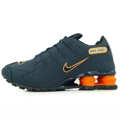 Shox Nz Azul 4 molas C/Laranja
