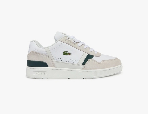 Lacoste T-Clip Br/Detalhe Verde