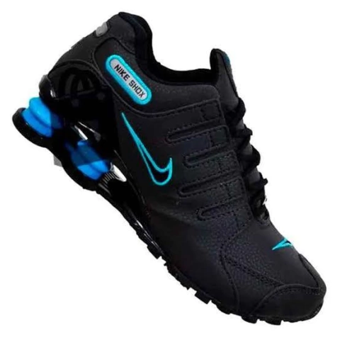 Shox Nz 4 Molas Preto/Azul