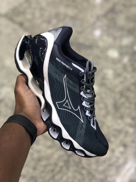 Mizuno Wave Prophecy Pro X Azul Escuro/Branco
