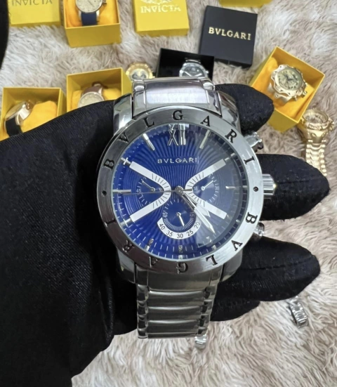 Bvlgari Iron Man (Fundo azul)