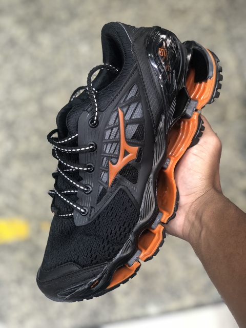 Mizuno Pro 9 Preto/Laranja (Nacional)