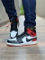 Nike Air Jordan 1 Branco/V/Preto - Mandella Shoes - Site Oficial