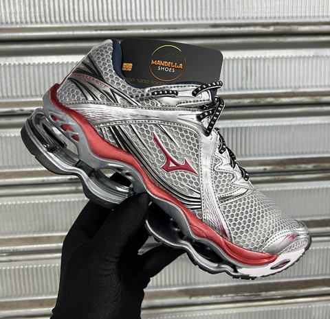 Mizuno Prophecy Pro 1 Cinza/Vermelho
