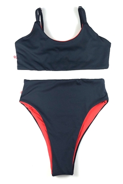 Conjunto Preto e Vermelho