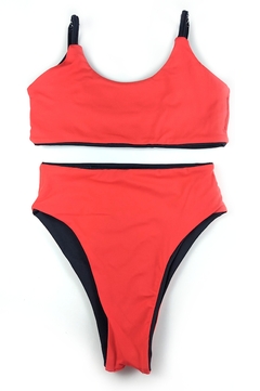 Conjunto Preto e Vermelho na internet