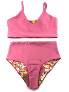 Conjunto Dupla Face Hotpants Rosa - comprar online