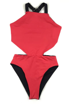 Body Recorte Cruzado Dupla Face Preto - Gabiroba