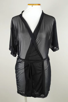 Kimono Tule Preto na internet