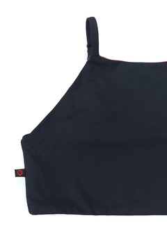 Top Cava Americana Preto e Vermelho - comprar online
