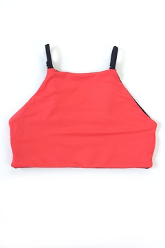 Top Cava Americana Preto e Vermelho - Gabiroba