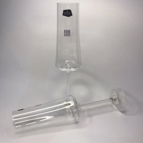 Jogo 6 Taças Champanhe Xtra Optic Cristal Ecológico 210ml