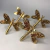 Kit Conjunto 4 Anéis Guardanapo Libélula Dourado Mesa