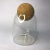 Pote de Vidro Borossilicato com Tampa Esfera Rolha 510ml - Lyor - casa em decor