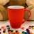 Caneca De Porcelana Soft Touch Vermelha 350 Ml - comprar online