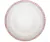 Prato Raso De Jantar 28cm Heart Borda Rosa