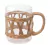 Cj 2 Caneca de vidro e fibra natural 400ml