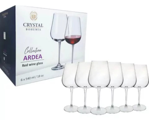 Taça De Cristal Para Vinho Tinto 540ml Linha Ardea Bohemia