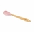 Conjunto Lyor 3 Utensilios Silicone Com Cabo de Bambu Rosa - casa em decor