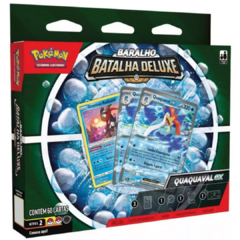 Pokémon Box Baralho De Batalha Deluxe Quaquaval Ex Copag - Patoys