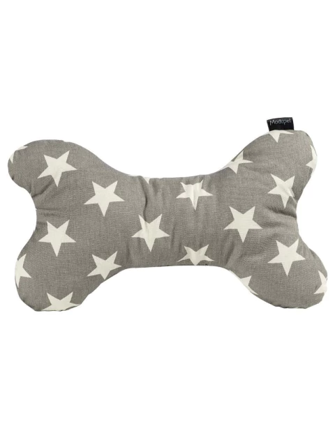 Almohadita Estrellas Blanca y Gris