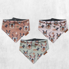 Baberos bandana reversibles - pack x 3 - Modelo PAKA