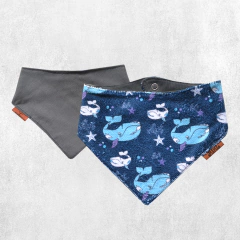 Babero bandana reversible - por unidad - Modelo FRANCA