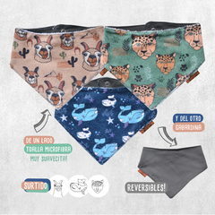 Baberos bandana reversibles - pack x 3 - Modelo SURTIDO - comprar online