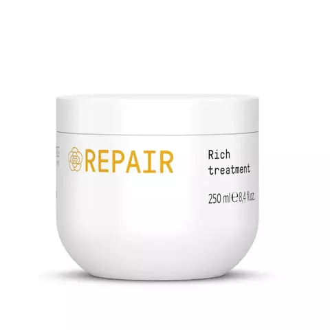 Envase del tratamiento reparador Morphosis Repair Rich de 250ml.