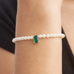 Conjunto Gargantilhae Pulseira Esmeralda - loja online