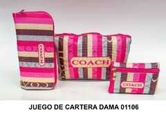 JUEGO DE CARTERA DAMA 01106