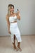 Conjunto alf saia e cropped flor