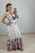 Vestido Longo Nula Manga Estampa