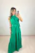 Vestido Feminino Longo Gola Alta Com Cinto na internet