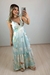 Vestido Feminino Estampado Alça com babados