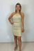 Conjunto Feminino em Tricot Saia e cropped detalhes - Moça Charmosa 