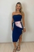 Vestido midi canelado tomara que caia - Moça Charmosa 