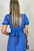 Vestido Feminno Longo Manga Curta com Bolso na internet