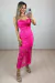 Vestido Feminino Midi Rendado Tqc Floral