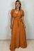 Vestido Feminno Longo Manga Curta com Bolso - comprar online