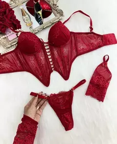 Corselet Luxo - Vermelho - comprar online