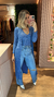 Calça jeans wide leg Manu - Moda Mulher Moderna